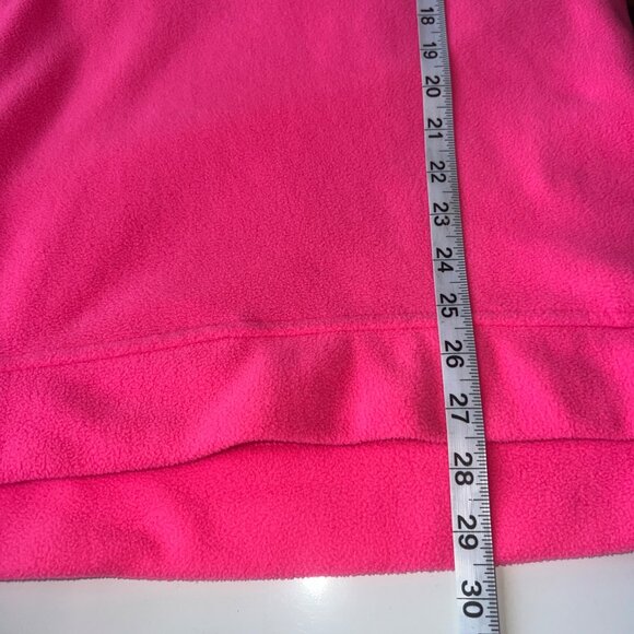 Telluride Clothing Co. Hot Pink Fleece Pullover w/ Split Cuffs & Funnel Neck XL - Picture 9 of 10